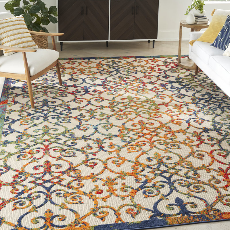 Tapis transitionnel multicolore Newton, Rectangle 6 pi x 9 pi
