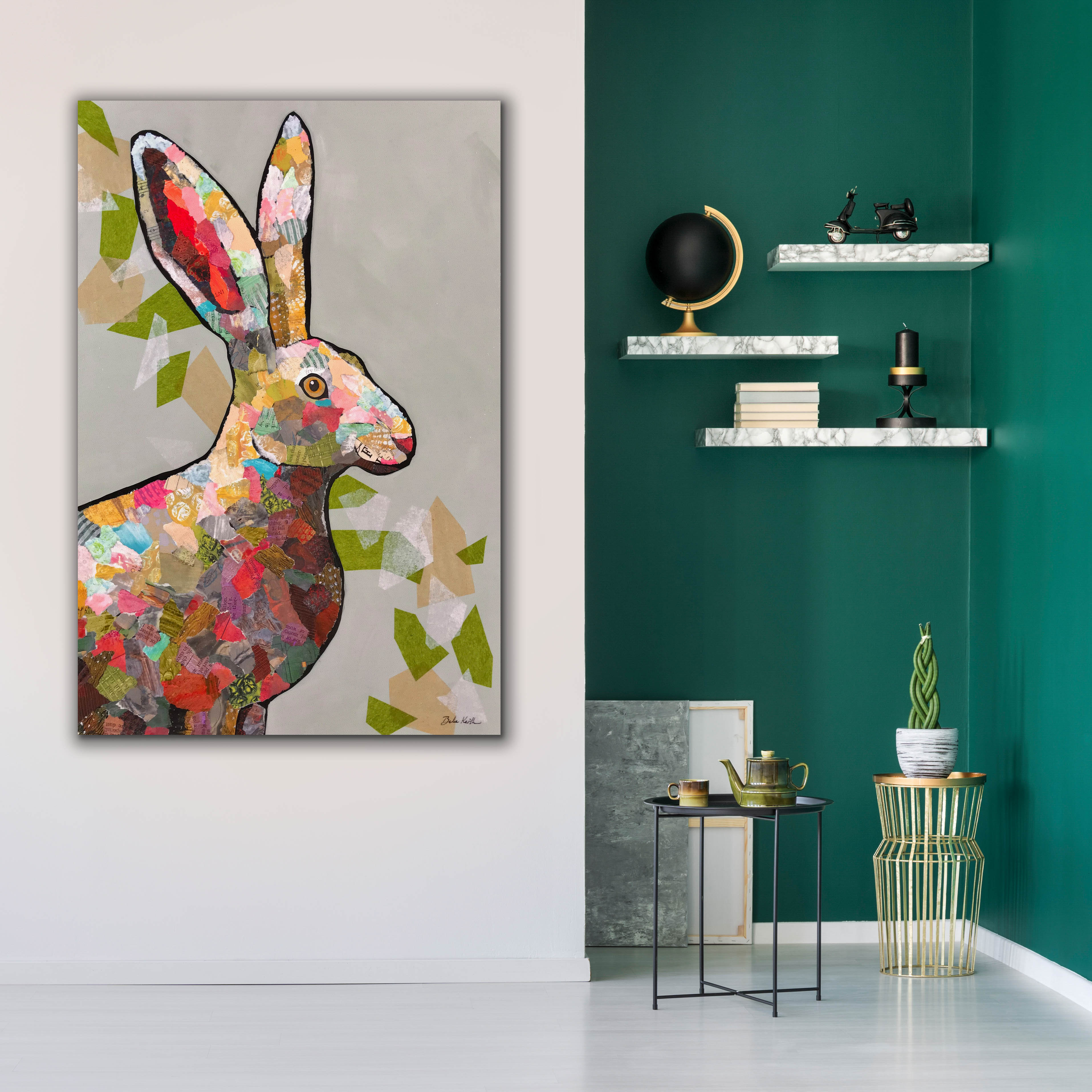 Rosalind Wheeler 'Spring Morning Rabbit' by Bebe Keith Canvas Wall Art ...
