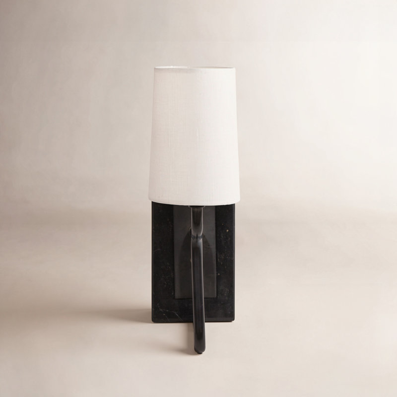 Calla Bookshelf Lamp, Black Marble