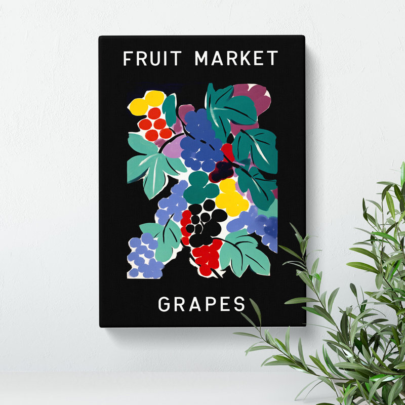 Fruit Market Exhibition Grapes Vol.2 - Wrapped Canvas, 50cm H x 35cm W x 3cm D