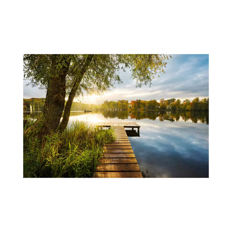 «Autumnal Morning» par Stefan Hefele - reproduction de photo, H 18 po x l 26 po x P 1,5 po, Toile tendue
