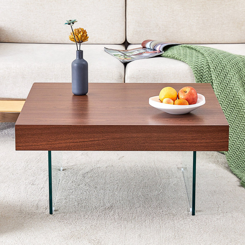 Table basse carrée de style naturel, table centrale