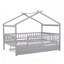 Lit en bois avec lit gigogne simple-118028852-118028848