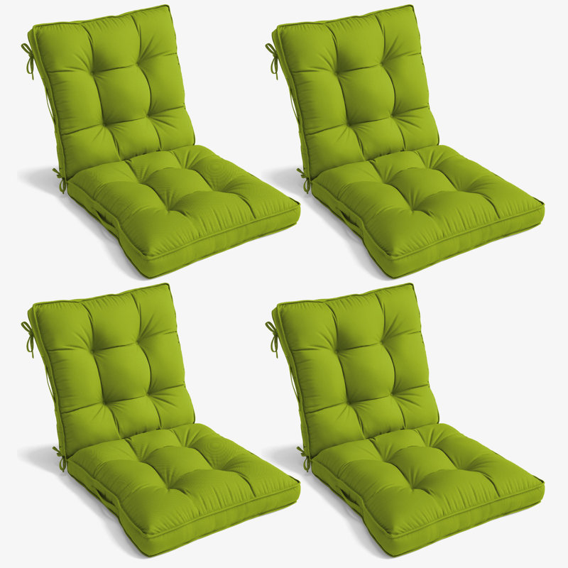 Outdoor/Indoor Seat / Back Cushion, Grass Green, 20" W x 39" D