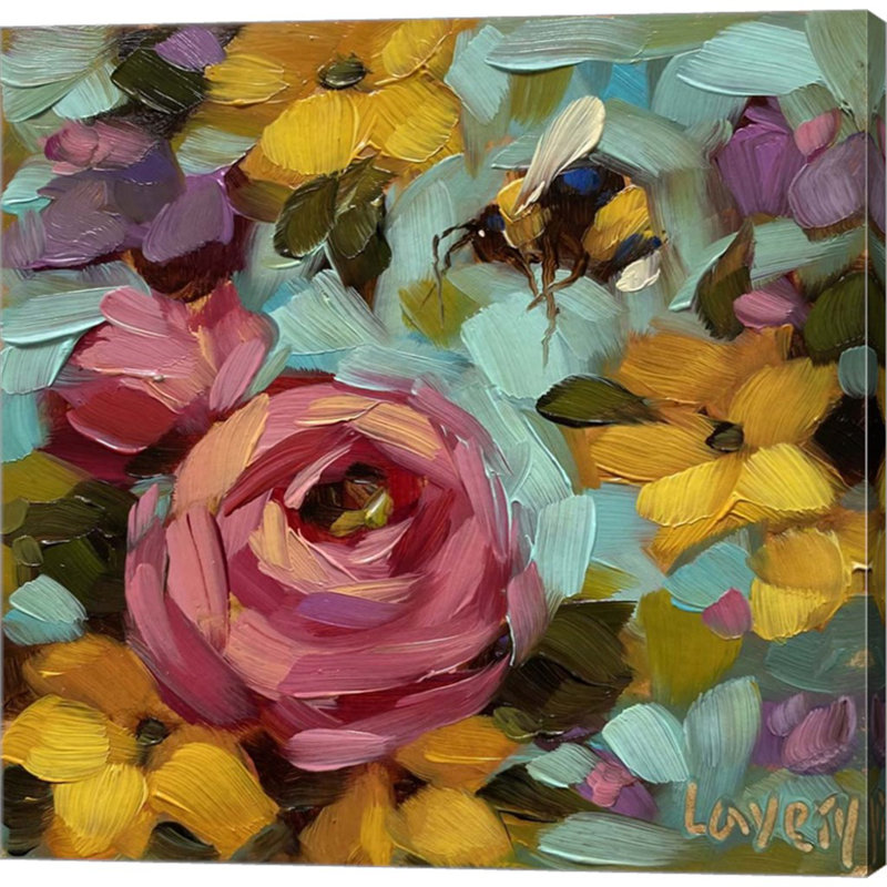 «Joyful Bumble» par Andrea Lavery - peinture sur toile tendue
