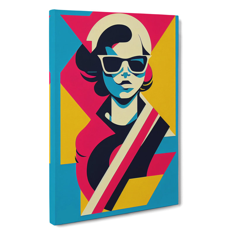 Pop Art Woman - Wrapped Canvas, 76cm H x 50cm W