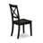 7 Piece Dining Room Table Set Consist of a Rectangle Kitchen Table with Butterfly Leaf and 6 Dining Chairs, Black-1718698300