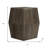 22" Ash Gray Solid Wood Square Block End Table