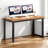 Large Computer Desk, Composite Wood Board, Decent And Steady Home Office Desk/Workstation/Table 54.3Inch Retro Black