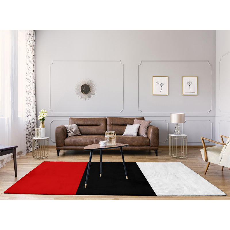 Tapis de zone rouge/noir, Rectangle 9 pi x 12 pi