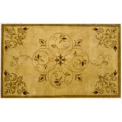 Tapis beige en laine touffeté à la main Colburn