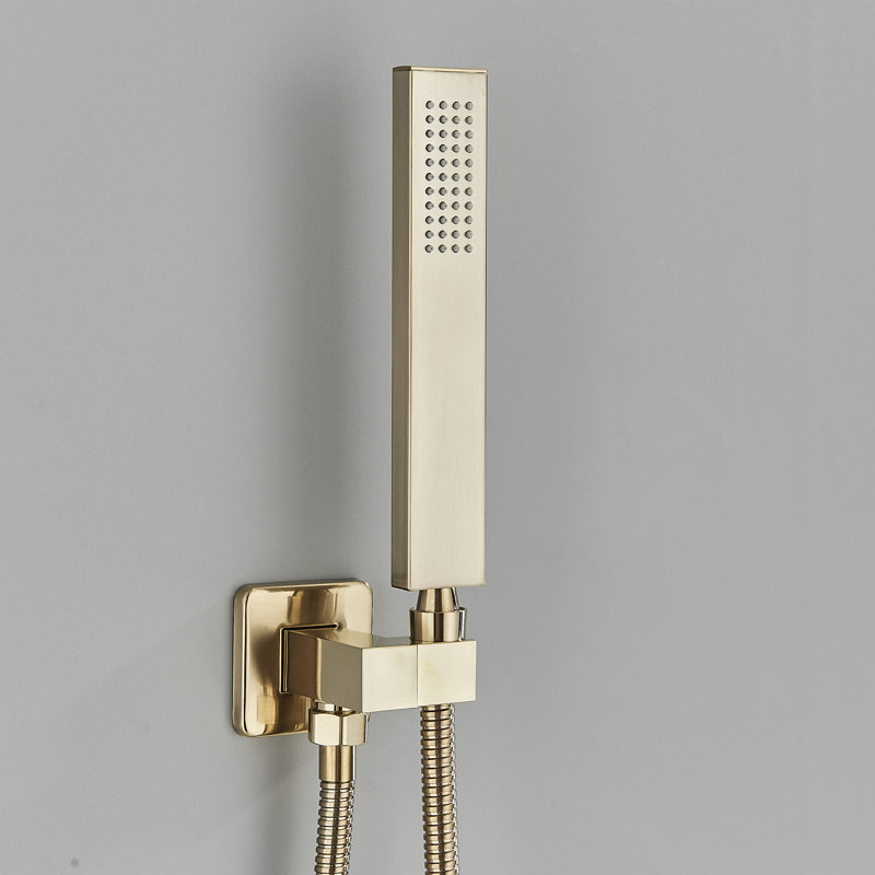 with Rough in-Valve, Brushed Gold