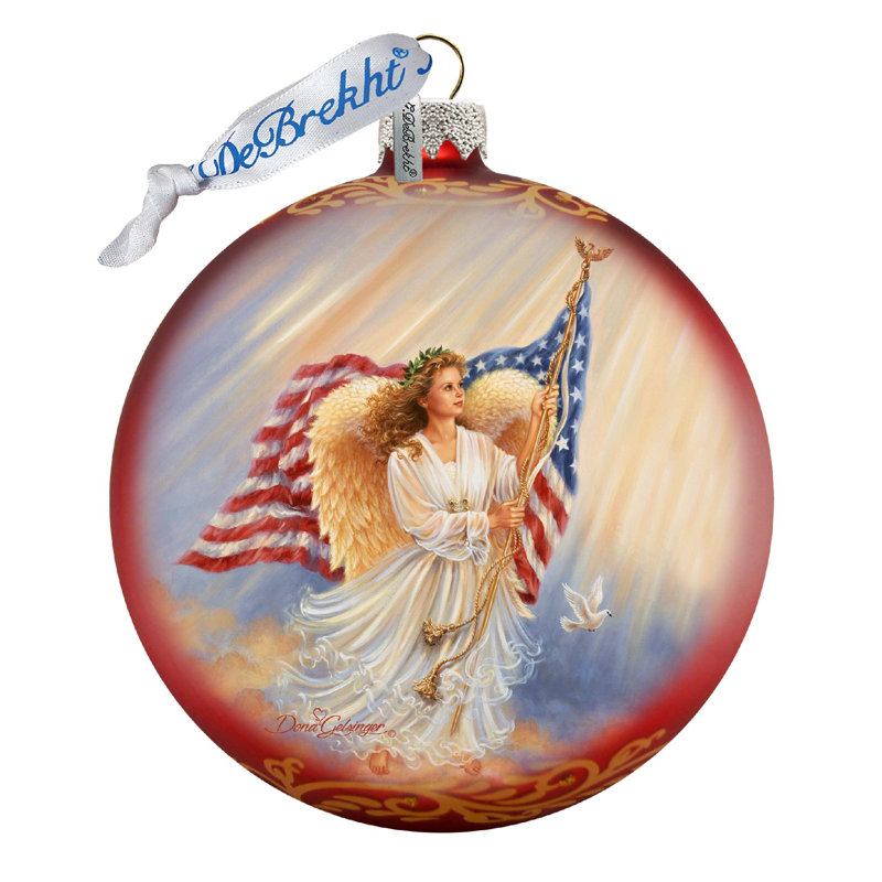 Ornement boule d'ange américain Holiday Splendor