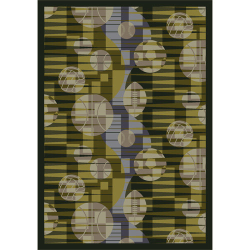Tapis Sports Keeping Score par Joy Carpets, 7 pi 8 po x 10 pi 9 po
