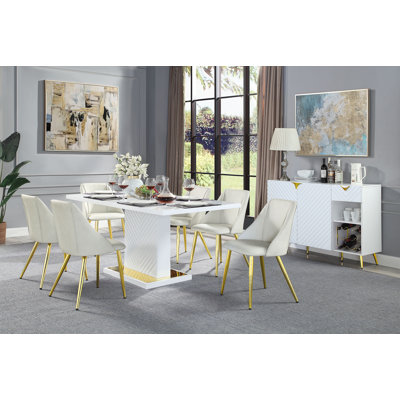 Table de salle à manger blanche