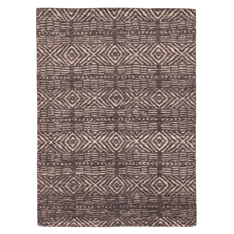 Tapis brun Tangier 5 pi 5 po x 7 pi 8 po