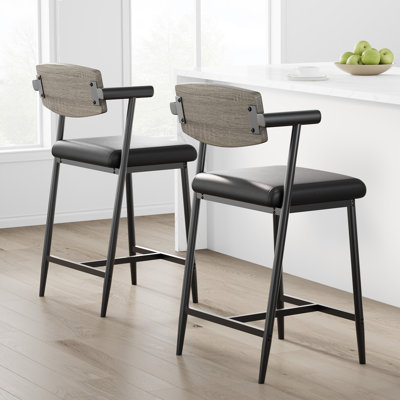 Counter Stool with Metal Frame