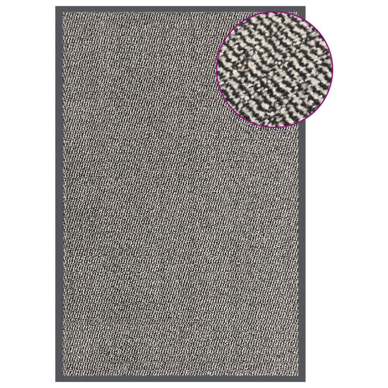 Katerine Non-Slip Geometric Doormat, Light Brown, 80cm W x 120cm L