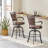 Kazuho Upholstered Metal Swivel Stool-41724728-118018319