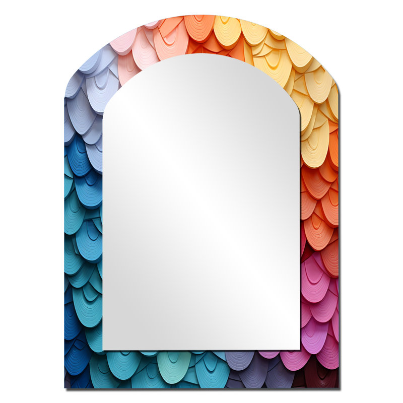 Opt Opt Harmonious Spectrum II - Miroir mural multicolore, 34 po x 25 po