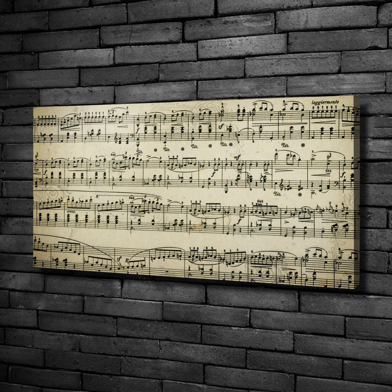 Sheet Music - Wrapped Canvas Print