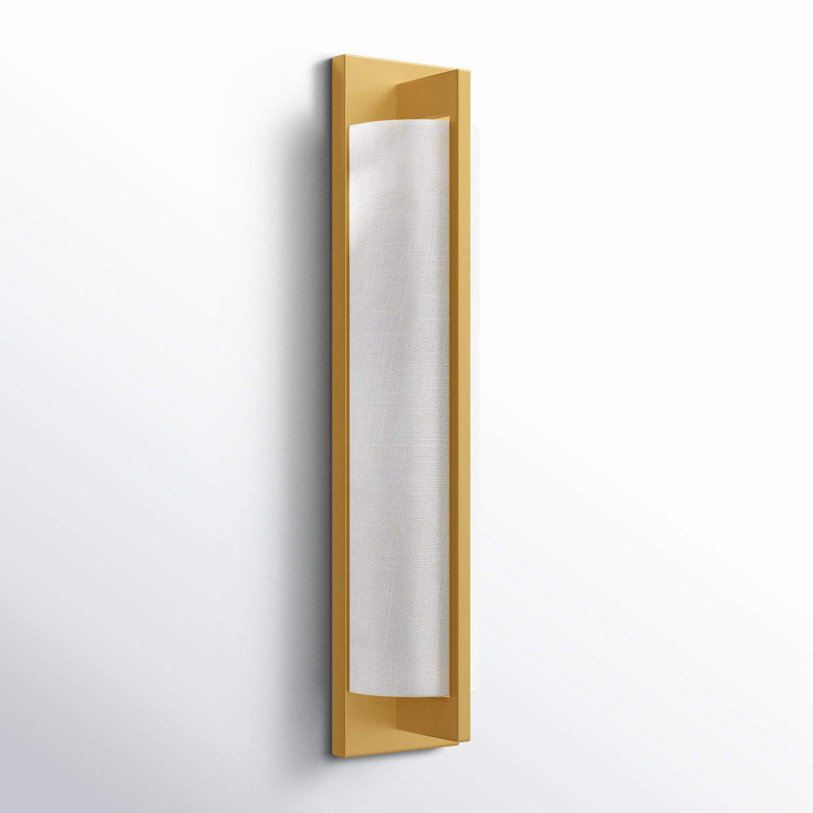 Priam 2 Light Dimmable Wall Sconces, Warm Brass
