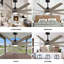 Ariella - Eight Blade Ceiling Fan - Integrated LED - Matte Black Finish - Matte White Blades-238019797-238019801
