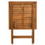 Ensemble bistro d'extérieur pliable en bois d'acacia massif