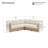 5-Piece Outdoor Modular Sectional Sofa
