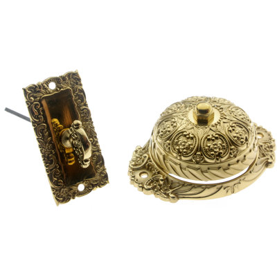 Solid Brass Ornate Twist Bell