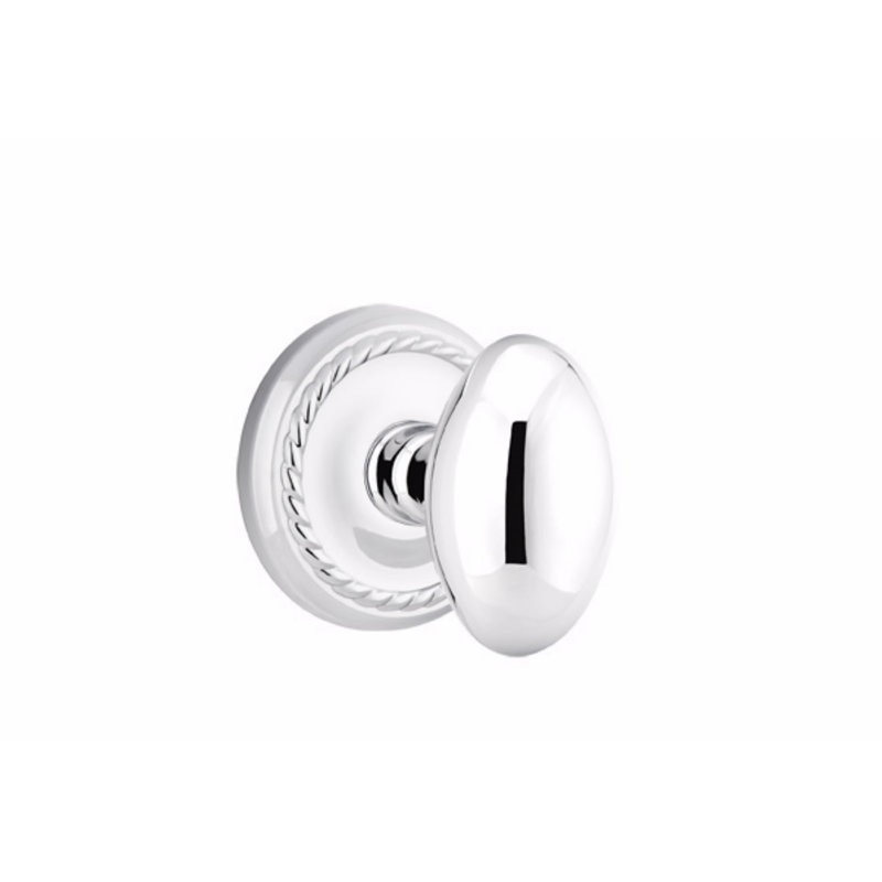 Emtek Passage Knobset w/ Rope Rosette & Egg Knob (CF)