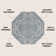 Truman Bohemian Medallion Textured Weave Navy/Gray Indoor/Outdoor Rug