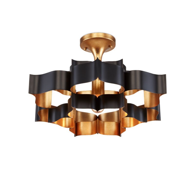 Grand Lotus 1 - Light Pendant, Satin Black