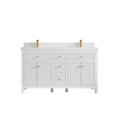 Meuble-lavabo double 60 po