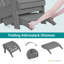 Repose-pieds pliable en plastique PEHD Adirondack-891781402