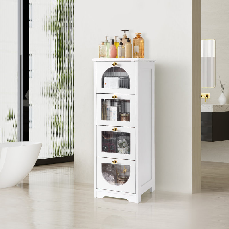 Solid Wood 31cm W 4 - Drawer Chest of Drawers