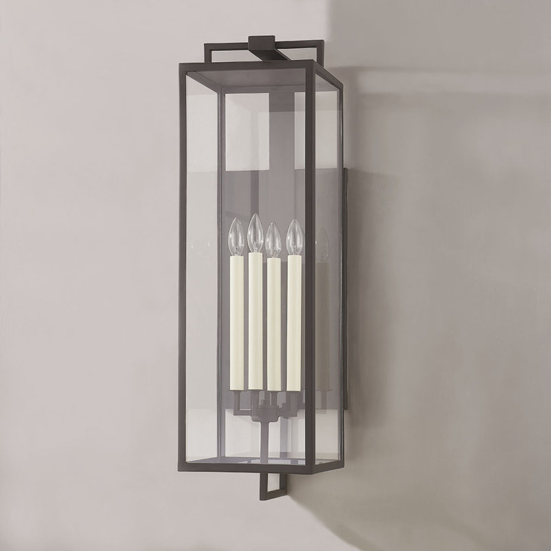 Beckham 4 Light Exterior, Textured Bronze, 33.5" H x 10" W x 11.25" D