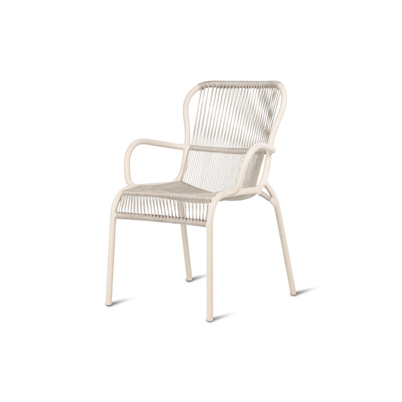 Loop Outdoor Dining Armchair, White