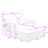 Outdoor 2-Person Recliner Chaise Lounge with Adjustable Backs, Cushions and Weatherproof Cover-2084687915-2084687917