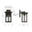Lanterne murale d'extérieur en verre 12,25 po H-611578559