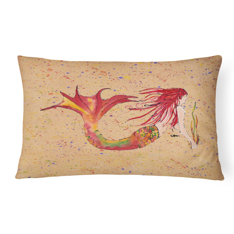 Mermaid Indoor/Outdoor Throw Pillow