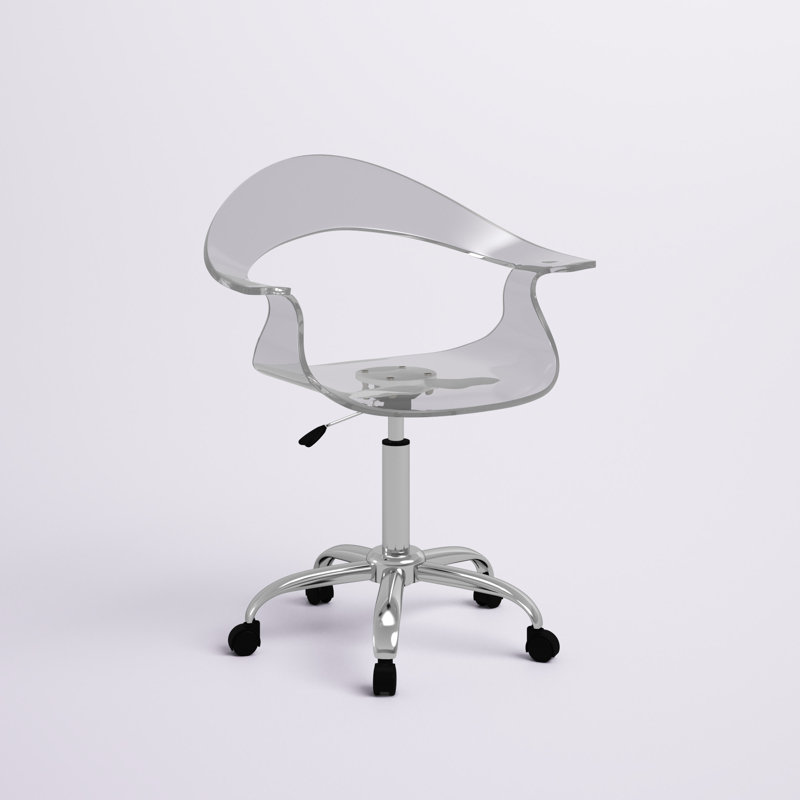 Chaise de bureau Deontray, Transparent