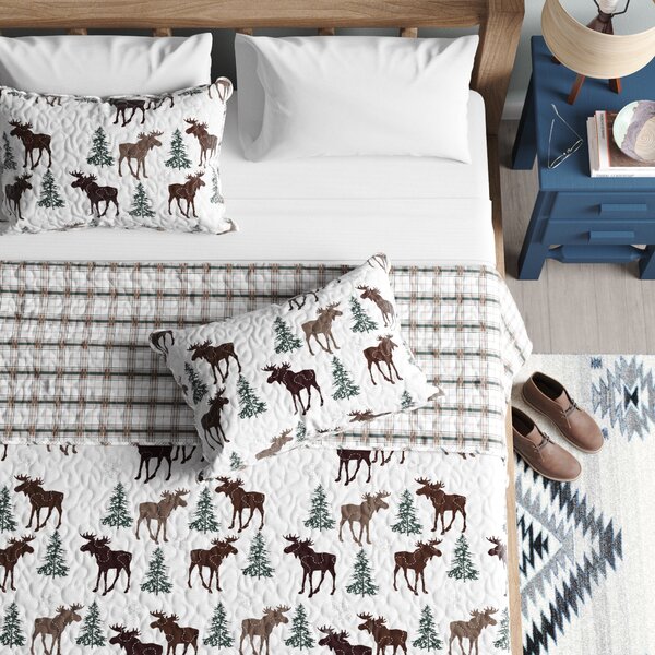 Donna Sharp Forest Weave Wildlife Rustic Country King 3-Piece Comforter Set