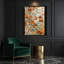 "Watercolor Floral" 47, art mural sur toile brune-874178266