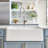 Ikon Silgranit 33" Double Bowl Apron-Front Farmhouse Sink with Low Divide - White-44556169