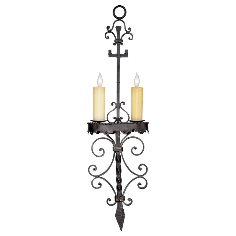 2 - Light Pendant, Pewter Gold