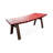 Red Free Form Solid Wood+Barenia desk-237470950