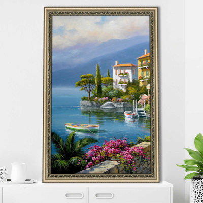 Seaside Bistro Café I par Sung Kim - Peinture