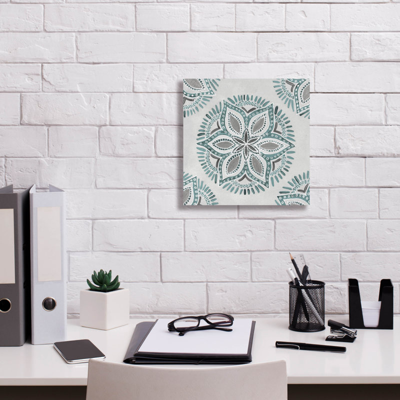 Bungalow Bungalow «Star Mandala 2» par Yvette St. Amant, art mural sur toile, H 12 po x l 12 po x P 0,75 po