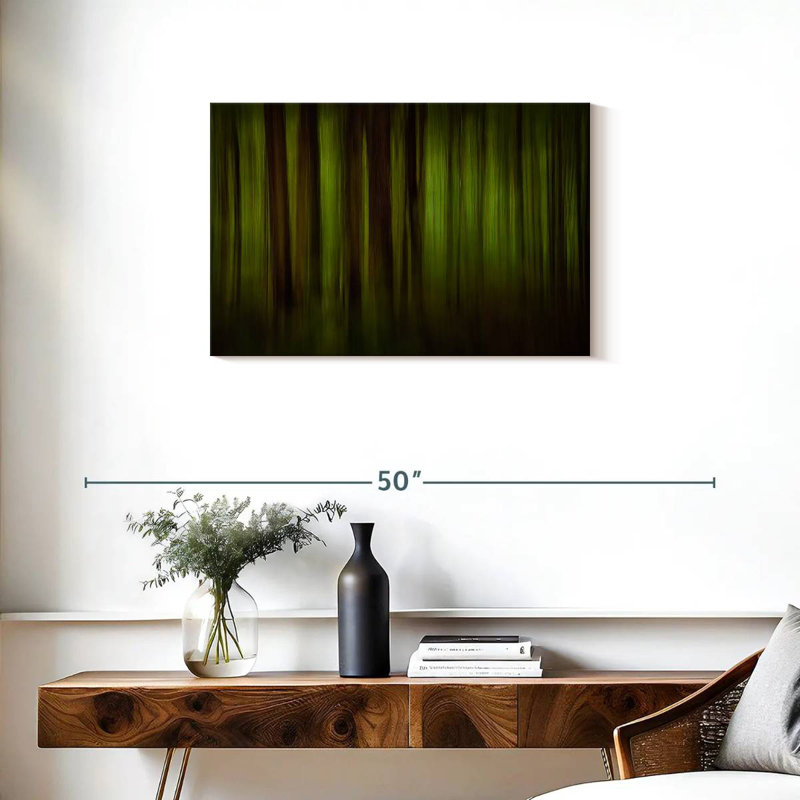 Abstrait vert foncé Avery, H 20 po x l 30 po